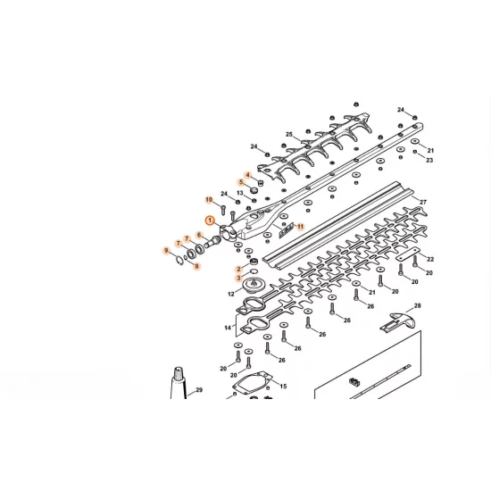 STIHL  Obudowa przekładni (0°, 500 mm) 4243 640 0509